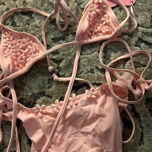 New with tags pink floral bikini